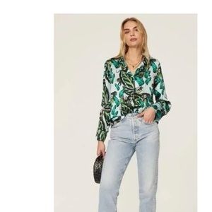 Loborosa Tropical Palm Leaf Leopard Monkey Jungle.